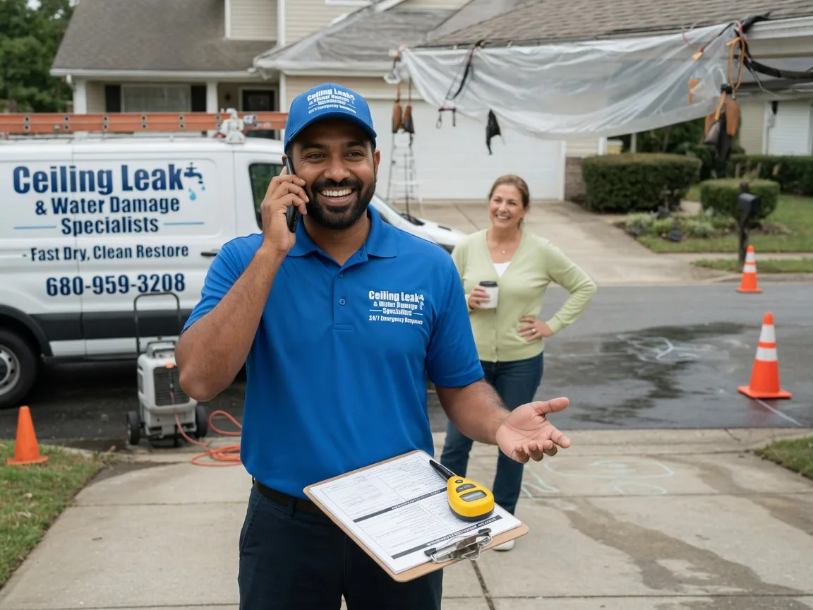 Ceiling Leak Cleanup Lanoka Harbor, NJ FAQs